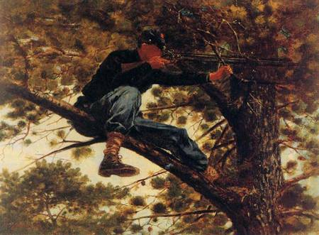 (image for) Handmade oil painting Copy paintings of famous artists Winslow Homers Paintings The Sharpshooter on Pi